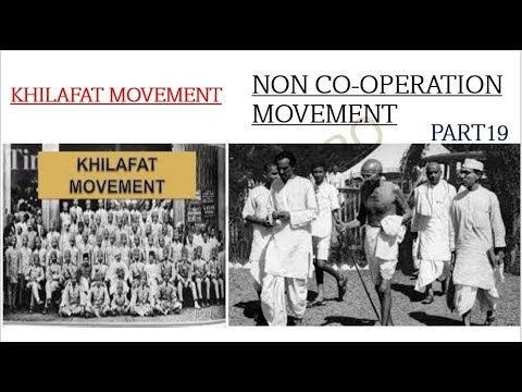 KHILAFAT MOVEMENT I NON COOPERATION MOVEMENT